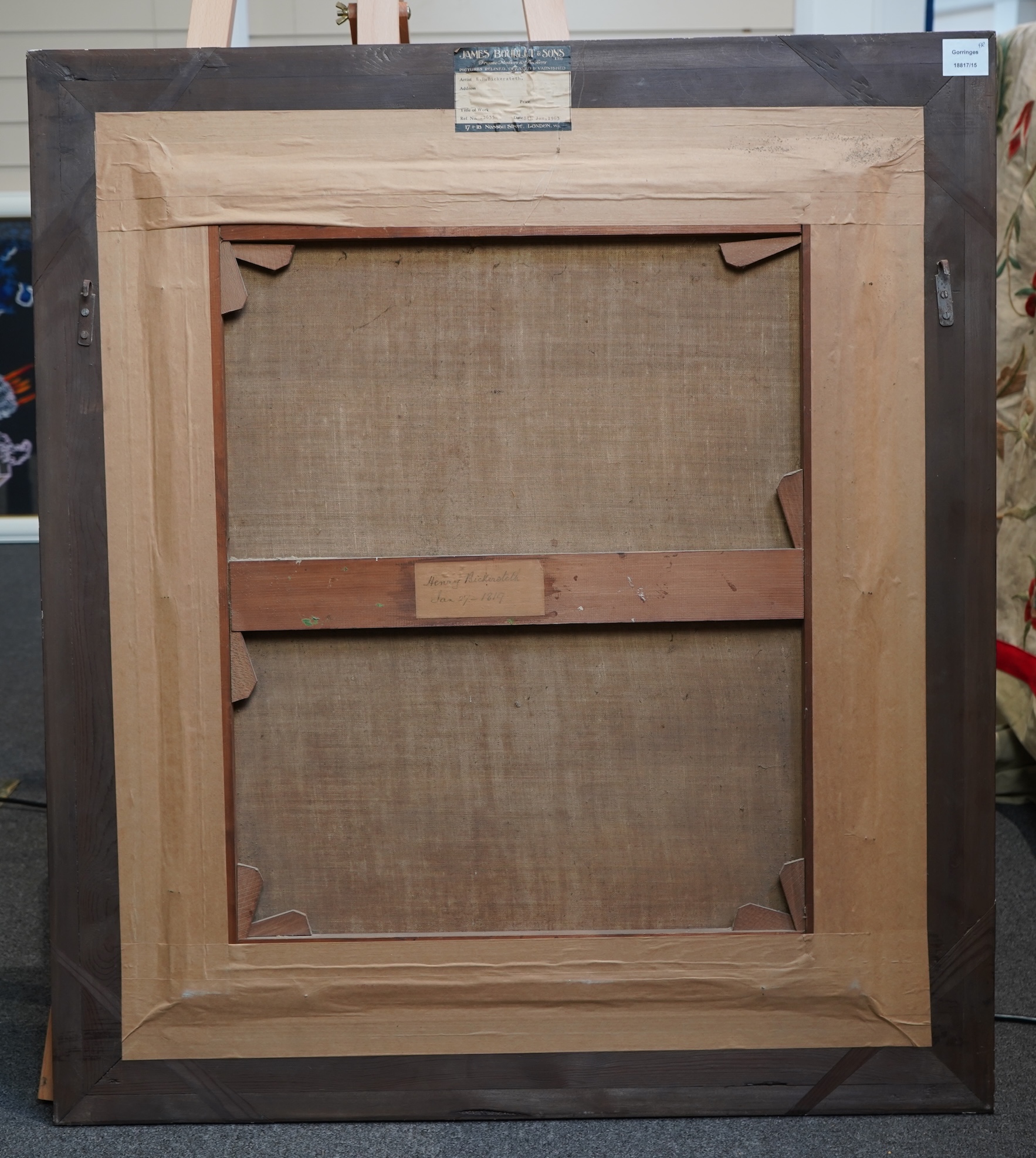 English School, 19th century, A pair of Bickersteth family portraits, probably a husband and wife